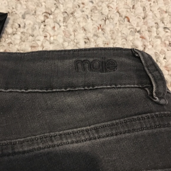 NWT Maje Skinny Taille Haute Grey Jeans size 24 - Picture 5 of 12